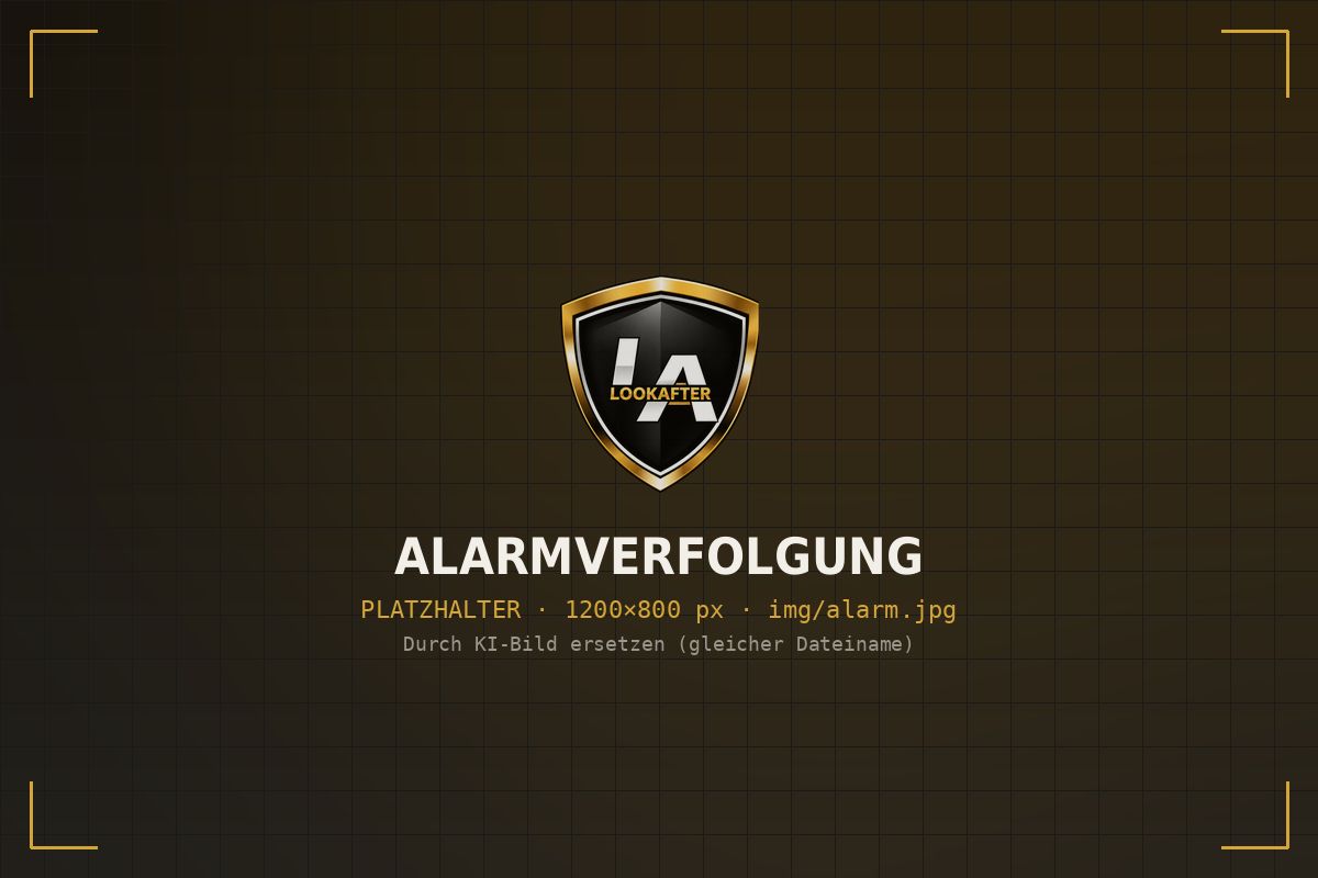 Interventionskraft fährt zu einem Alarm