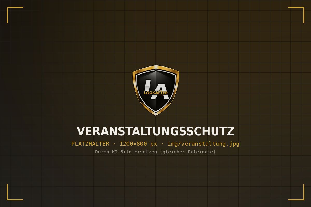 Sicherheitspersonal beim Einlass einer Veranstaltung